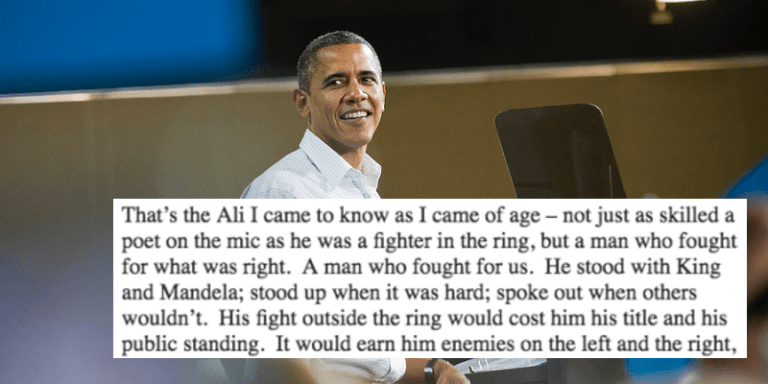 President Obama’s Moving Tribute To Muhammad Ali Will Make You Feel Things