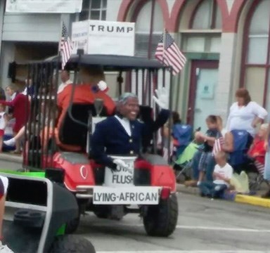 Moronic Float In Indiana Parade Calls President Obama ‘Lying African’