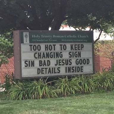 This Church Is 100% Done With This F*cking Hot Weather