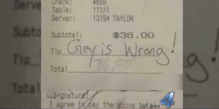 This Lesbian Waitress Was Left A Hateful Message Instead Of Tip