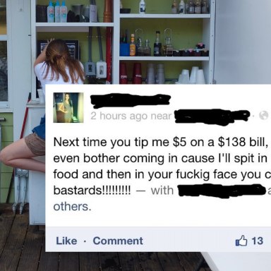 This Waitress Threatened Customers On Facebook, And What Happened Next Is Pure Karma