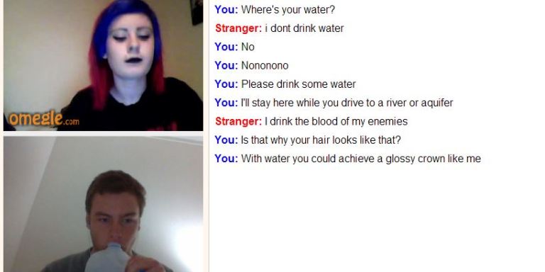 This Guy Trolls People On Omegle About Drinking Water And It’s Weirdly Hilarious
