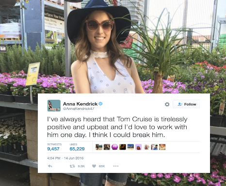 27 Hilarious Times Anna Kendrick’s Twitter Was Literally All Of Us