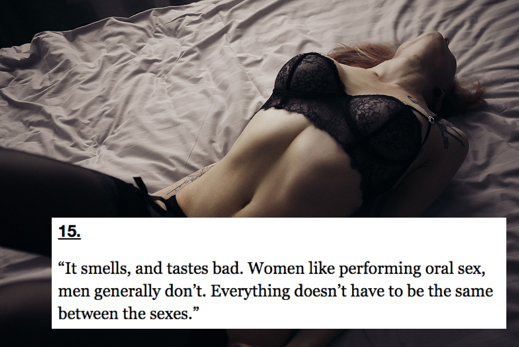 18 Men Explain Why They REALLY Dont Want To Eat You Out Thought Catalog