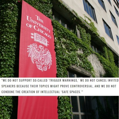 Here’s Why UChicago’s Rejection Of ‘Trigger Warnings’ Is Protecting The Wrong People