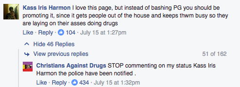 Facebook / Christians Against Drugs