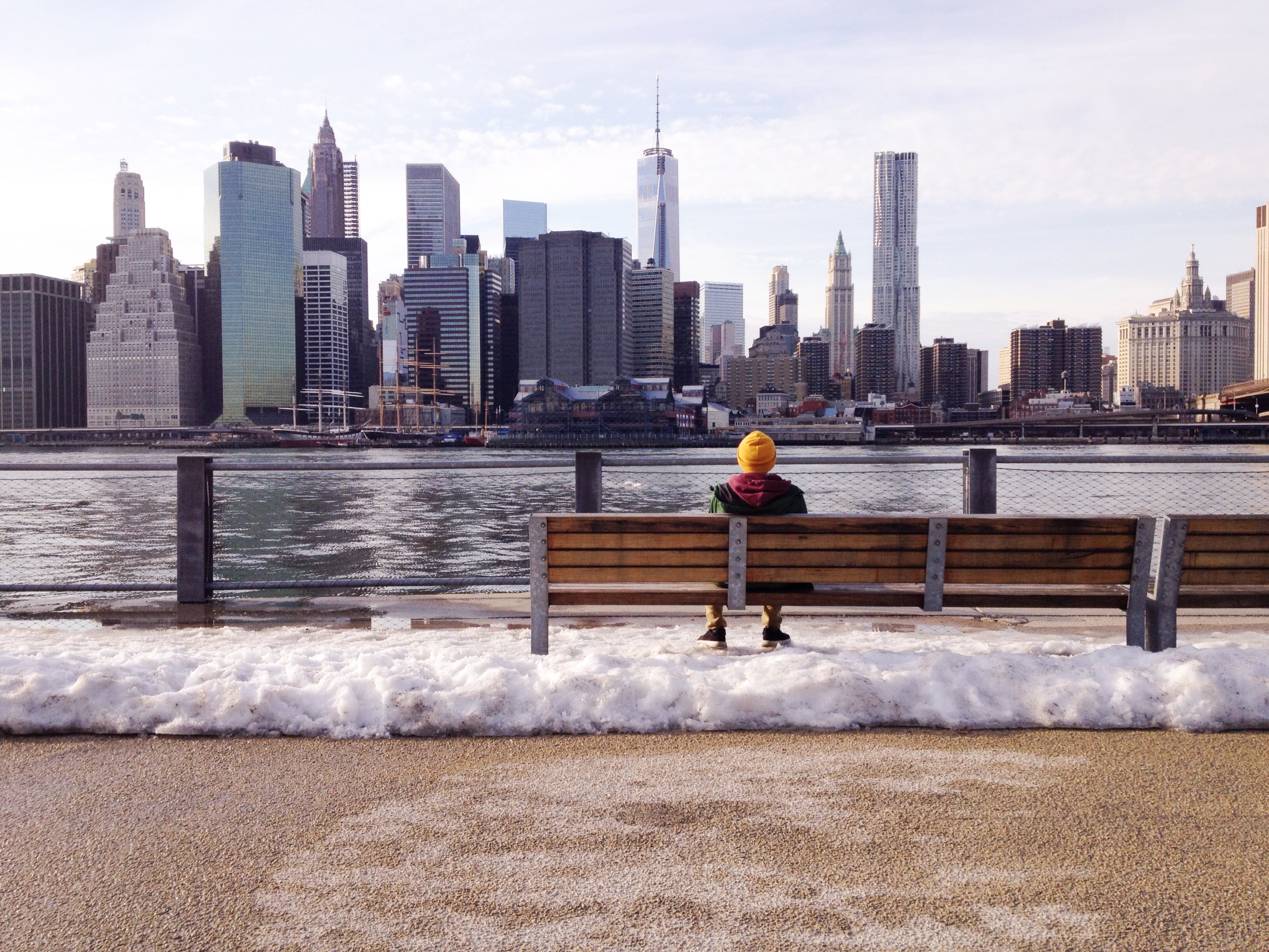 I am new york. Ограда Нью-Йорк. Нью-Йорк Манхэттен зима. Нью Йорк набережная Манхеттена. Нью-Йорк Манхэттен зимой.