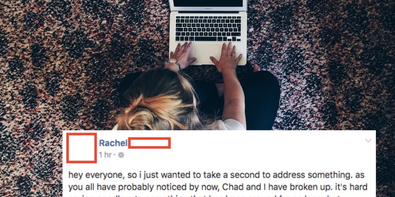 Girl Breaks Up With Cheating Ex In Facebook Post, But Then He Replies To Post, Drama Ensues