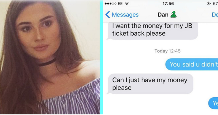 Ex-Boyfriend Asks Girl For Date Money Back After Cheating On Her, And What She Does Is EPIC