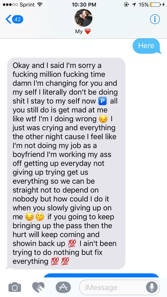 Heartbroken Woman Posts Last Texts She Received From Boyfriend Before ...