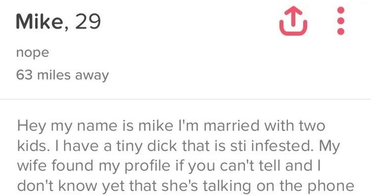 Here’s What Happened To This Guy’s Tinder Bio When His Wife Caught Him Using It To Cheat