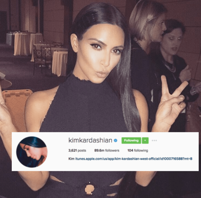 Kim's Instagram