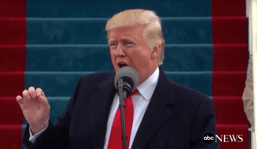 Here’s The Hidden Message That Someone Discovered In Trump’s Inauguration Speech
