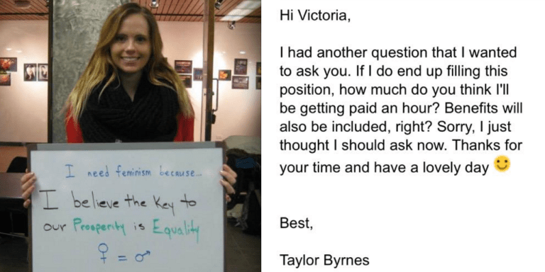 This Company Told A Woman She Had No Chance At Getting The Job Because She Wanted To Know How Much Money She’d Make