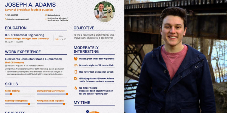 This Guy Made A ‘Dating Resume’ Explaining Why You Should Date Him And It’s Hilariously Brilliant