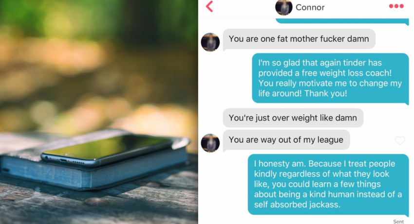 This Guy Matched With A Girl On Tinder Just So He Could Body Shame Her