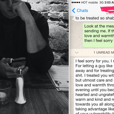 Here Are All The Texts This ‘Nice Guy’ Sent His Date After She Decided To Not Have Sex With Him