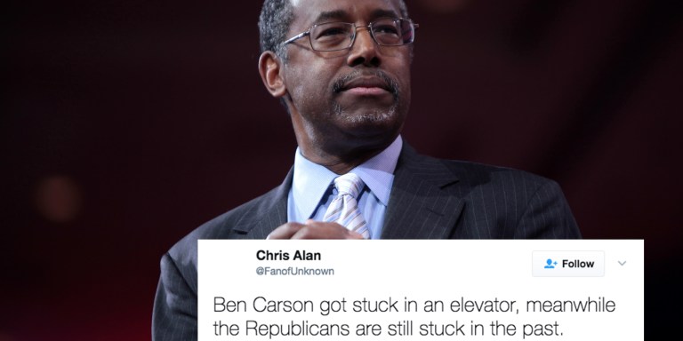 Ben Carson Got Stuck In An Elevator And The Twitter Jokes Are Fire