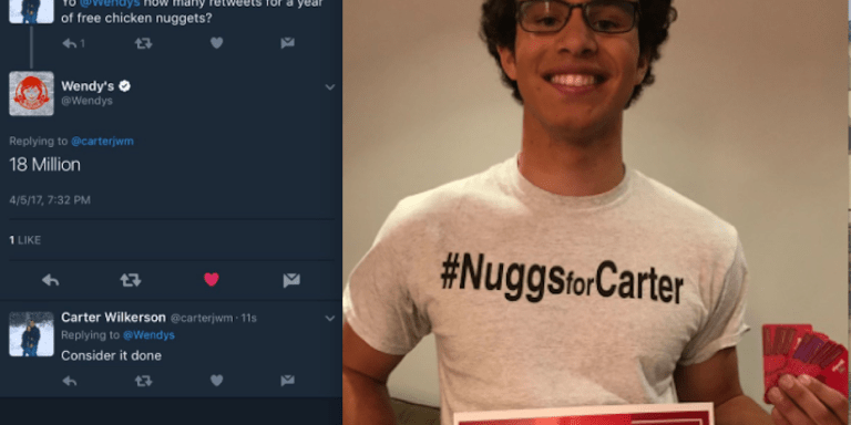 Wendy’s Finally Gave This Man Free Nuggets After He Broke The World Record For The Most Retweets Ever
