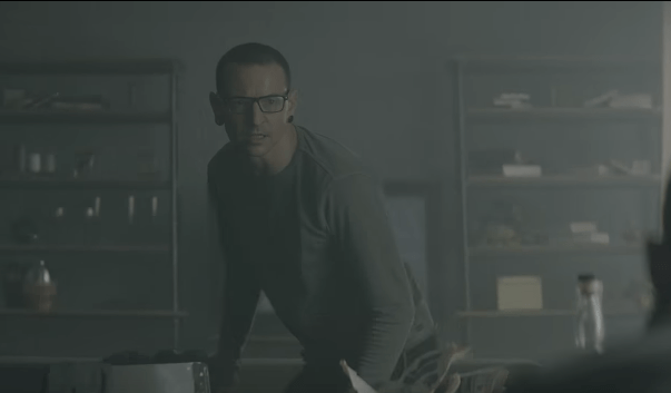 Chester Bennington in Heavy music video