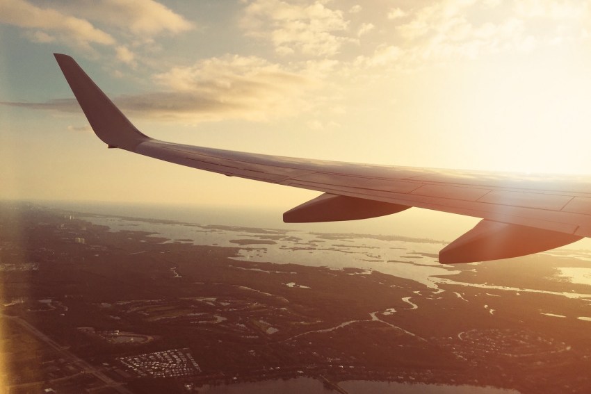 View from an airplane