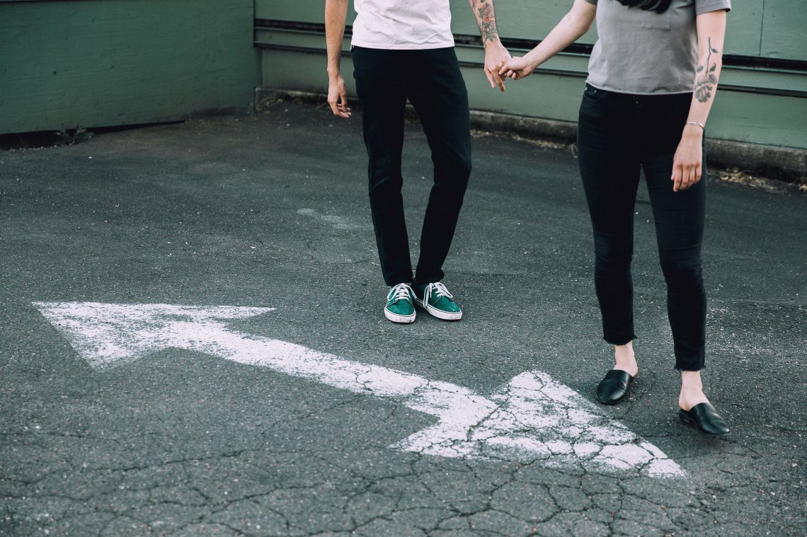 girls having a hard time loving themselves, girls holding hands