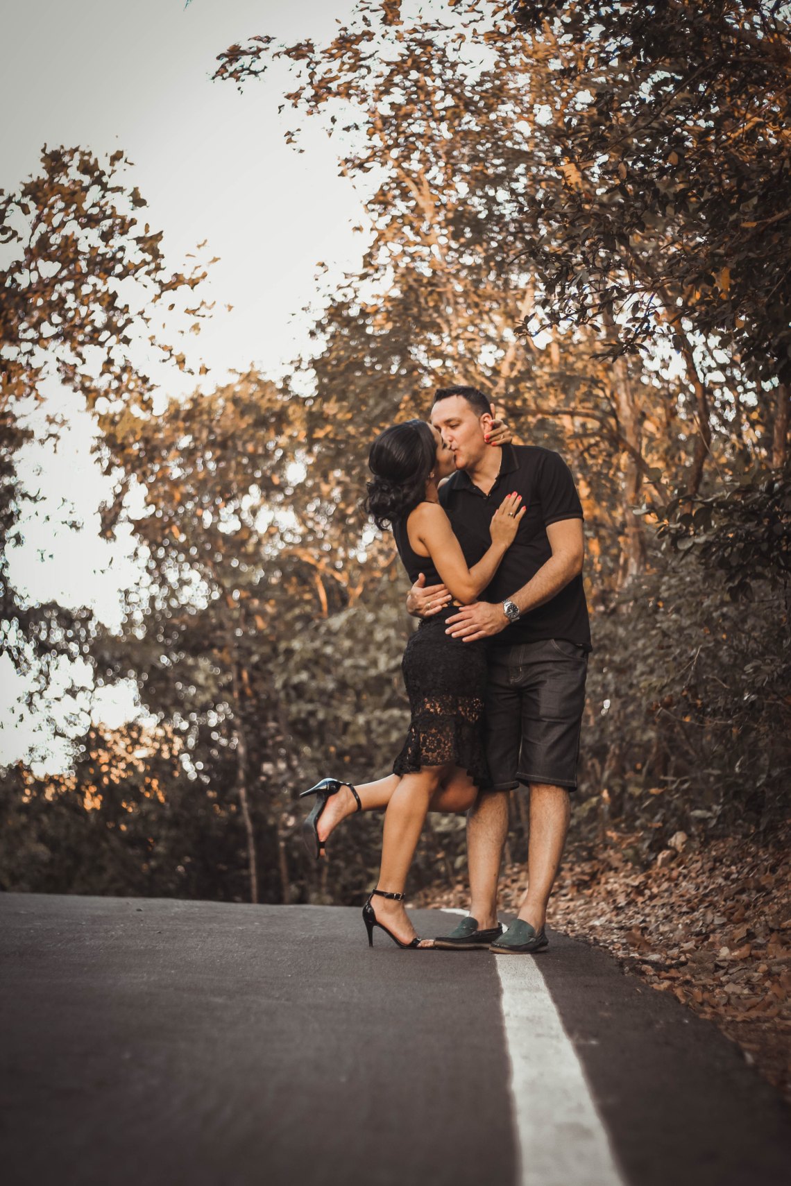 Girl kissing boy who is bad for her