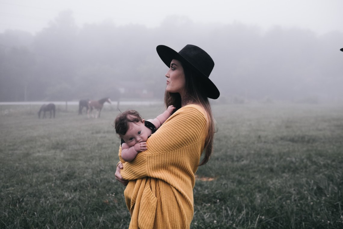 Mom with her baby