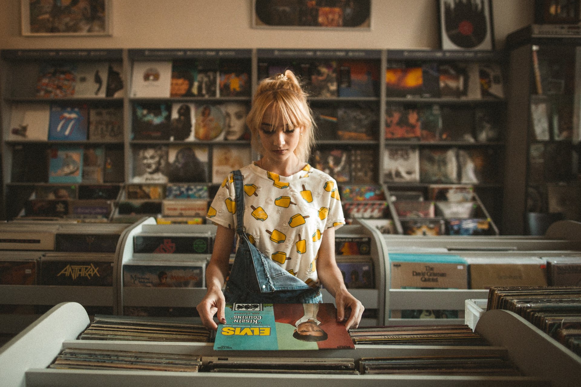 girl in the record store