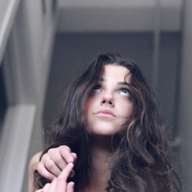girl looking up, forgiveness