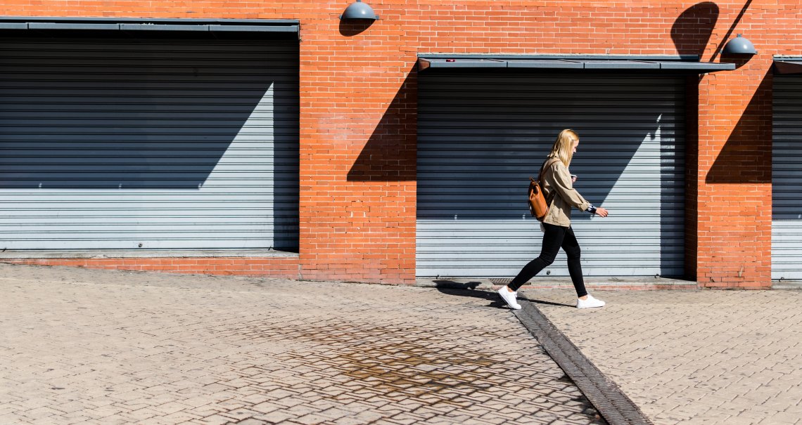 girl walking
