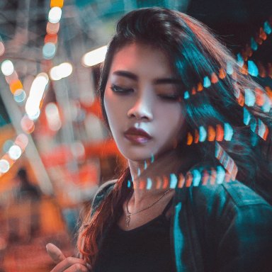 girl in lights, happy girl, self-love, loving yourself