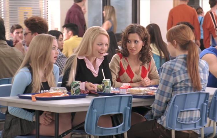 The lunch scene from Mean Girls
