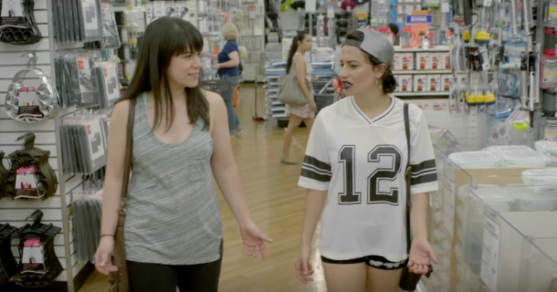 Abbi Jacobson and Ilana Glazer at Bed Bath and Beyond in Broad City