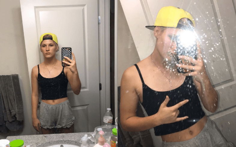 Girl replicates tinder pics online