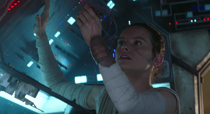 Rey from The Force Awakens Star Wars movie