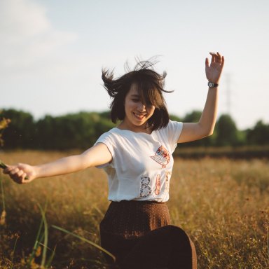 Woman in field