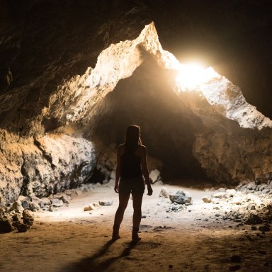 An underground cave