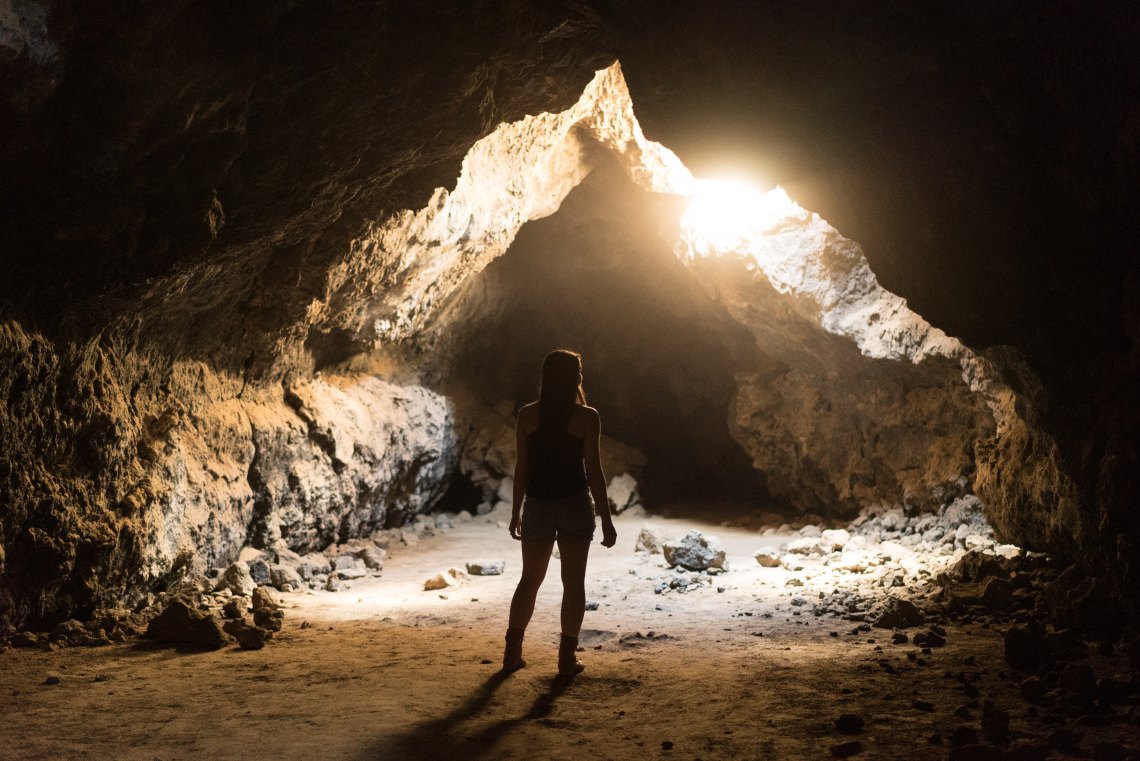 An underground cave