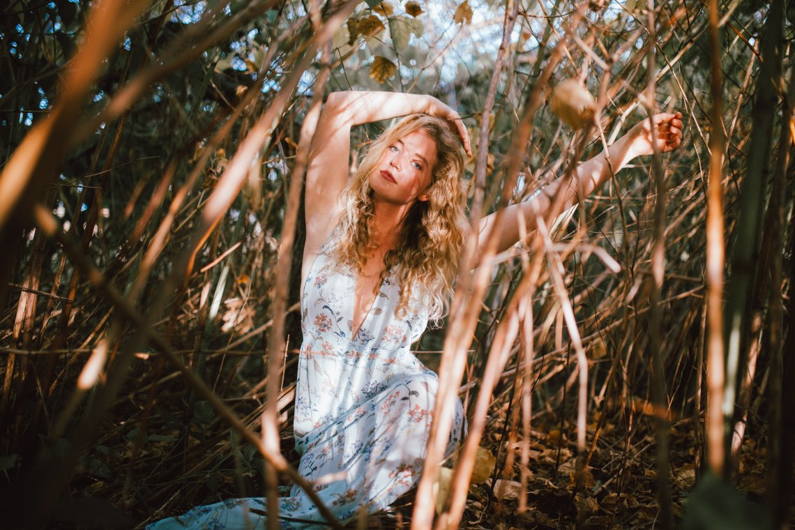 girl in leaves, wake up, live your life, be fearless