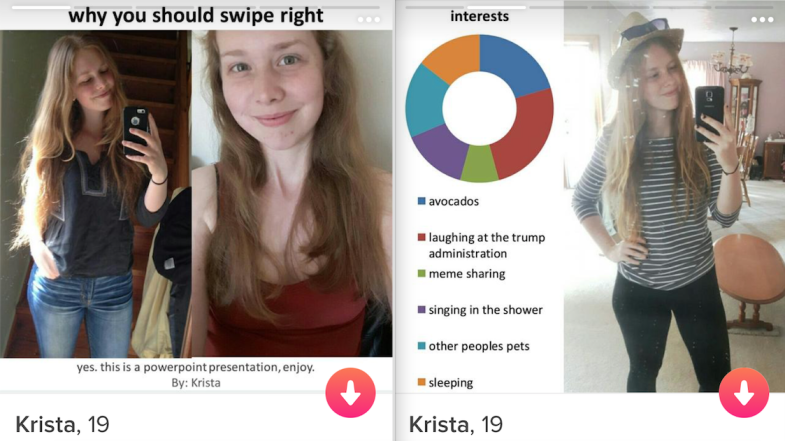 Tinder powerpoint about what this girl likes and why you should date her