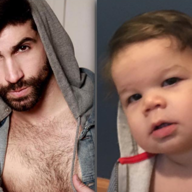 Who Wore It Better: This Smokin’ Hot Model Or His Baby Nephew Who Won’t Stop Trolling Him On Instagram?