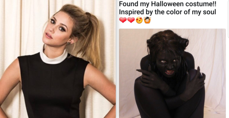 Lili Reinhart and her 'racially insiensitive' tweet about a demon costume that is considered black face