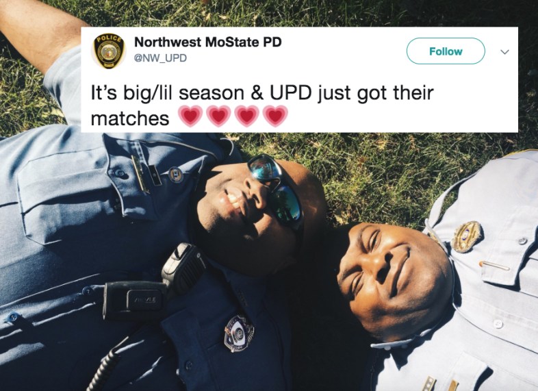 Police Officers with their big and little