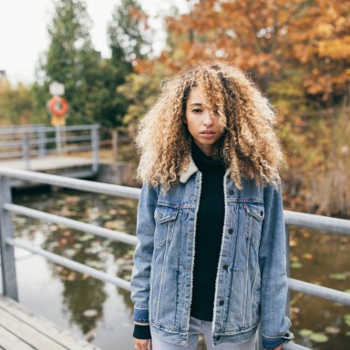 sad girl on bridge