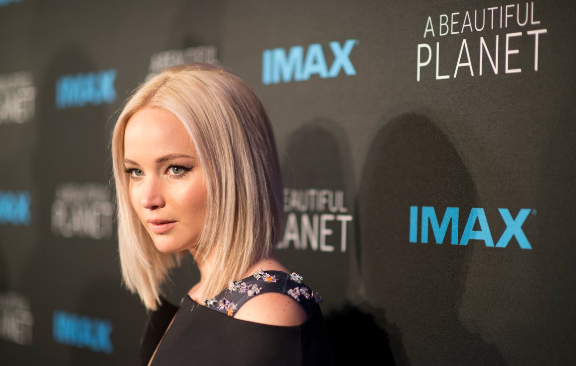 Jennifer Lawrence at A Beautiful Planet world premier