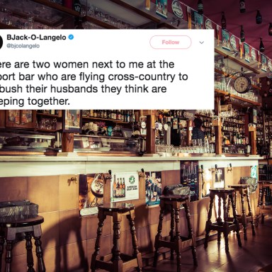 A bar and a tweet about the two women plotting to catch their cheating husbands