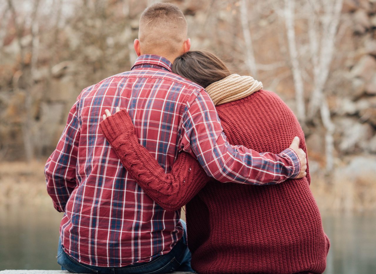 Girl with her forever person