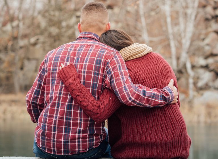 Girl with her forever person