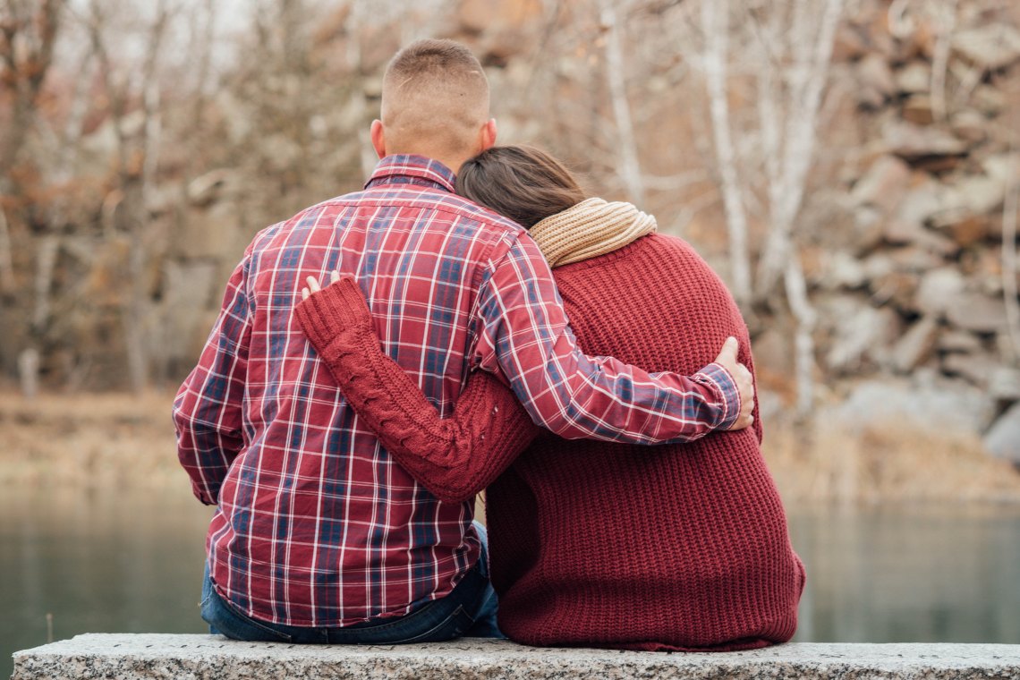 Girl with her forever person